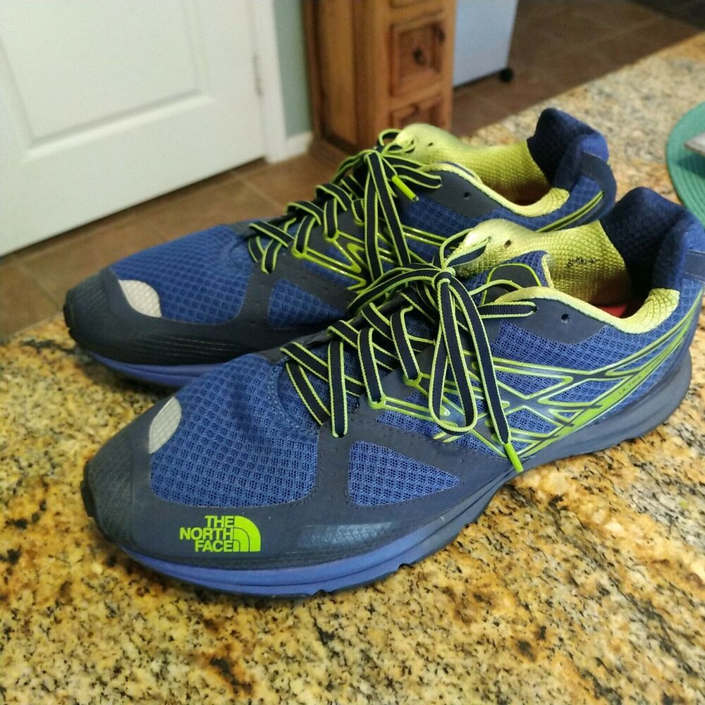 North Face Ultra Cardiac Running Shoes Mens Size 11 Blue Athletic Sneakers